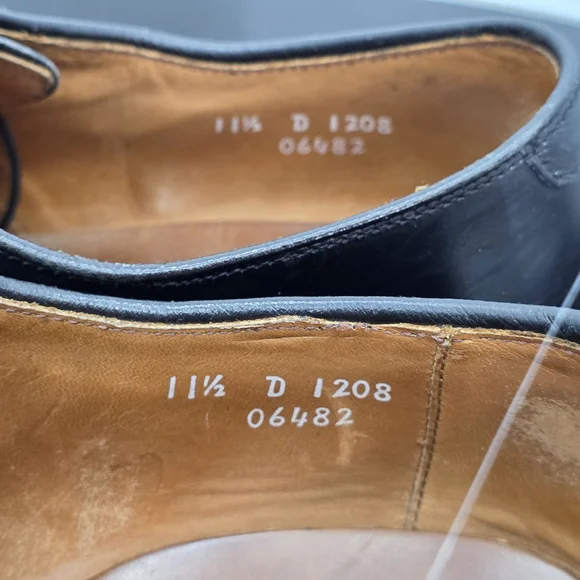 Quiet Luxury Allen Edmonds Delray Apron Toe Oxford Men’s 11.5 D Black Leather US - Picture 6 of 11